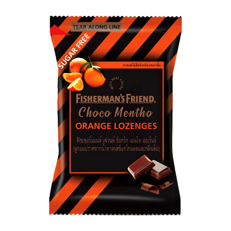 Fishermans Friend Choco Mentho Orange Lozenges 25g pack of 24 pieces