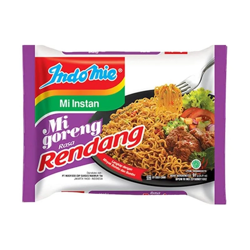 Indomie Goreng Rendang Instant Noodles 91g