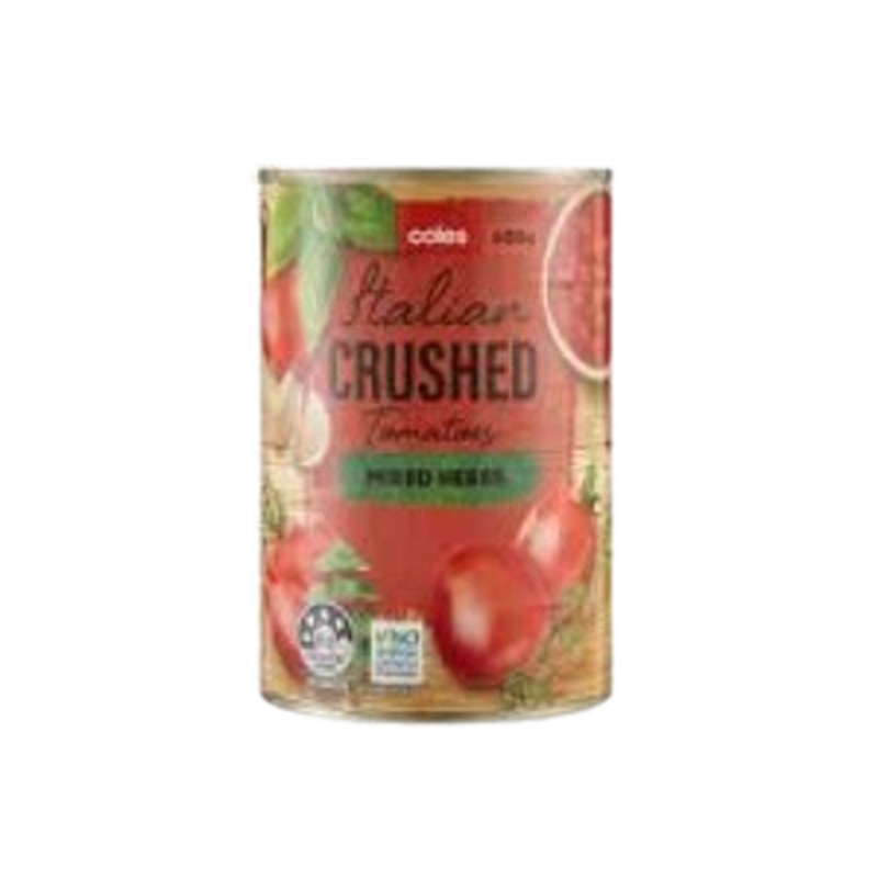 Coles Tomatoes Italian Crushed mixed hers 400g