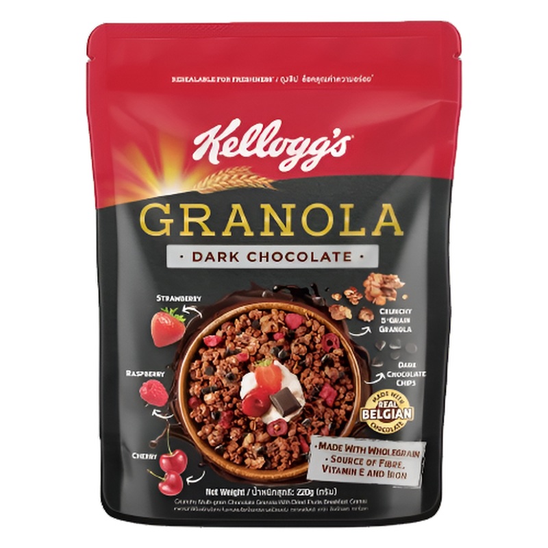 Kelloggs Dark Chocolate Granola 220g