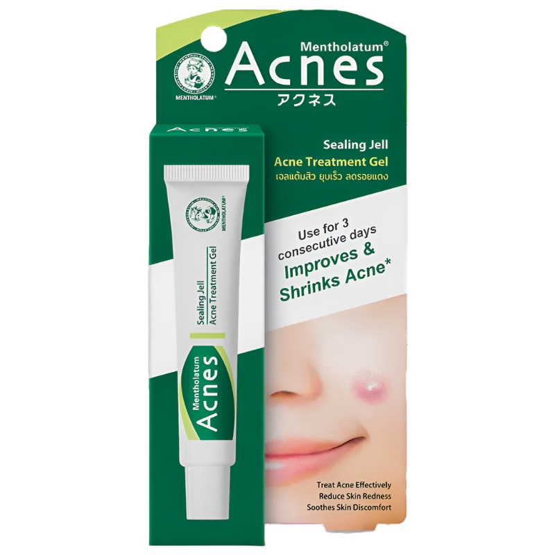 Acnes Mentholatum Sealing jell Treatment Gel with Acne-Fighting Power Size 18g