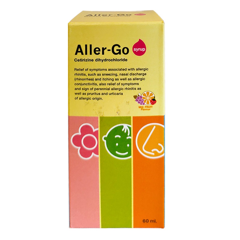Aller-Go Cetirizine Dihydrochloride Syrup Size 60 ml