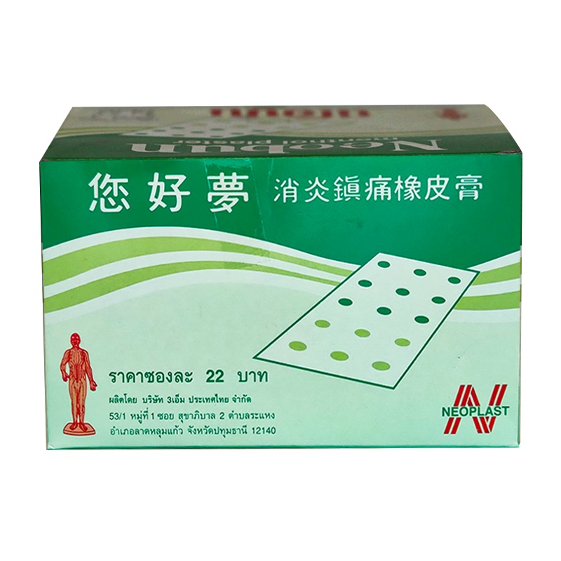 Neobun Menthol Pain Relief Plaster boxes of 200 sheets
