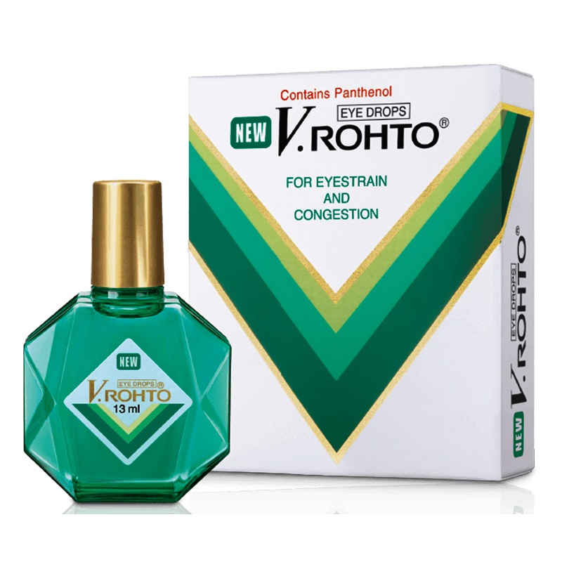New V. Rohto Eye Drop For Eyestrain and Congestion size 13ml