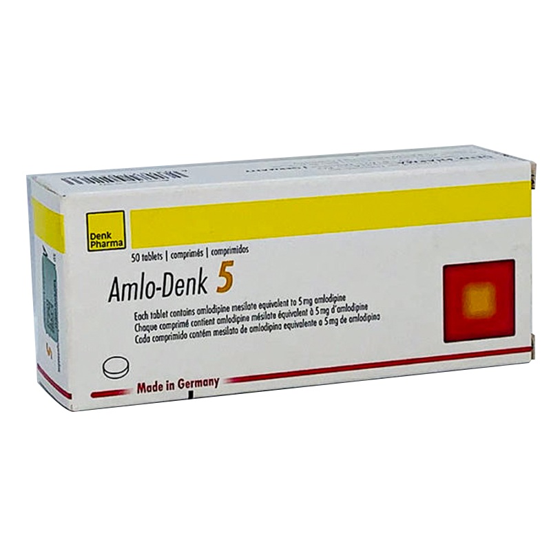 Amlo-Denk 5 mg boxes of 50 tablest