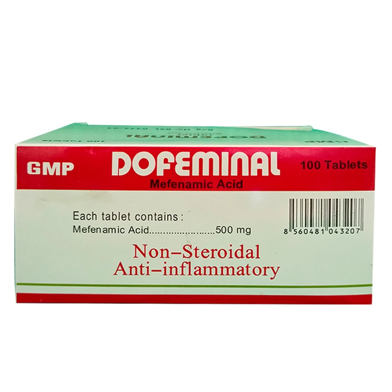 Dofeminal Mefenamic Acid Non-Steroidal Anti-Inflam matory boxes of 100 tablets