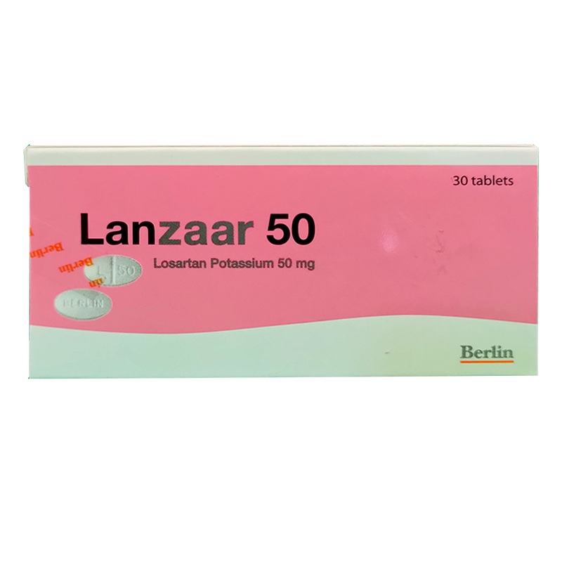 Lanzaar 50 Losartan Potassium 50 mg boxes of 30 tablets