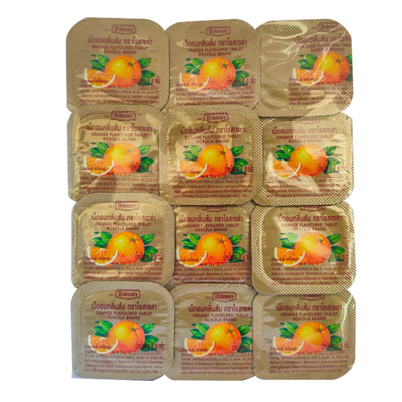 Roscela Brand Orange Flavoured Tablet pack of 24 pcs