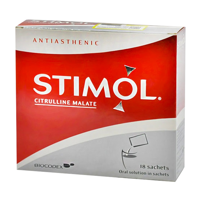 STIMOL Citrulline Malate boxes of 18 sachets.Antiasthenic and Tiredness