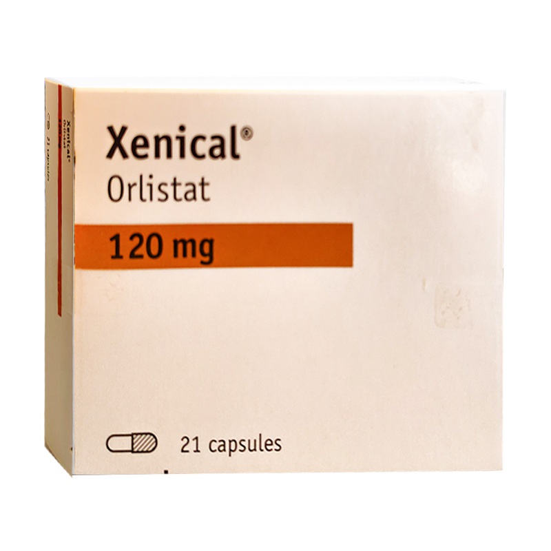Xenical Orlistat 120 mg boxes of 21 capsulas