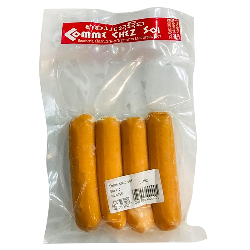 Comme Chez Soi Garlic Sausage Size 206g