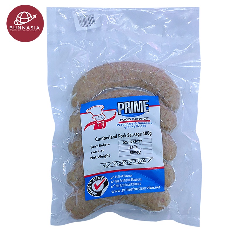 Frozen Sausages Pork Cumberland (Thick) (5 links) 500g