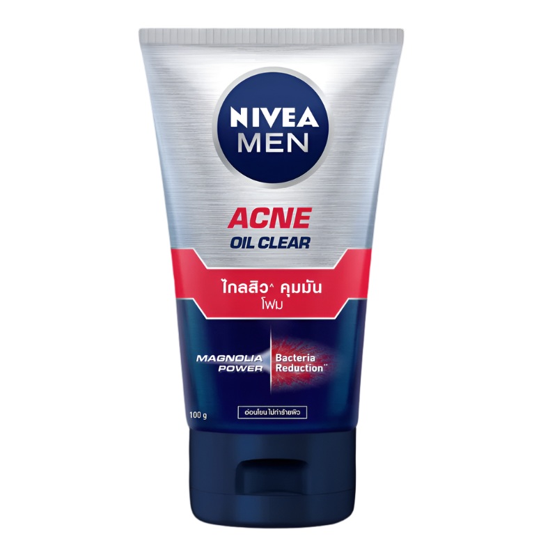 NIVEA Men Acne Oil Clear Face Wash Foam 100g - Anti-Acne Cleanser