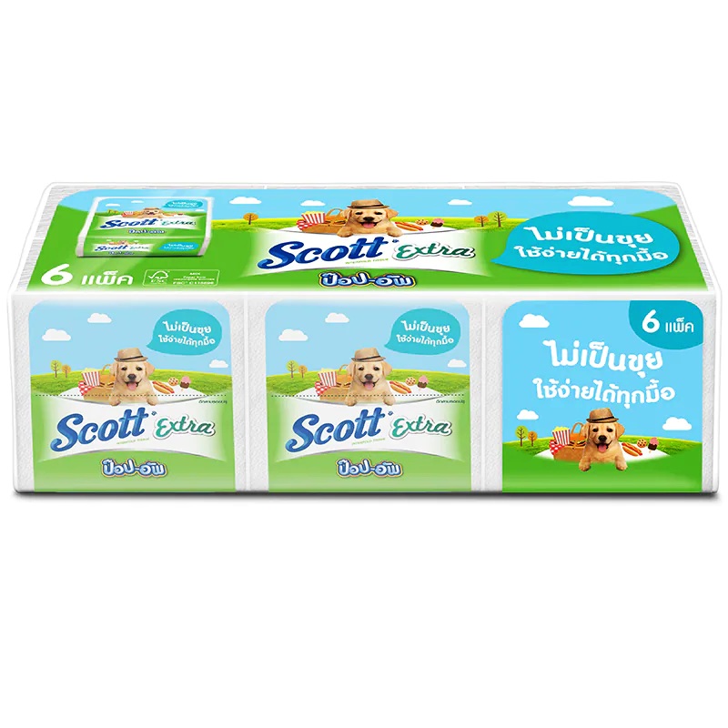 Scott Extra Pop-up 86 sheets  6 packs
