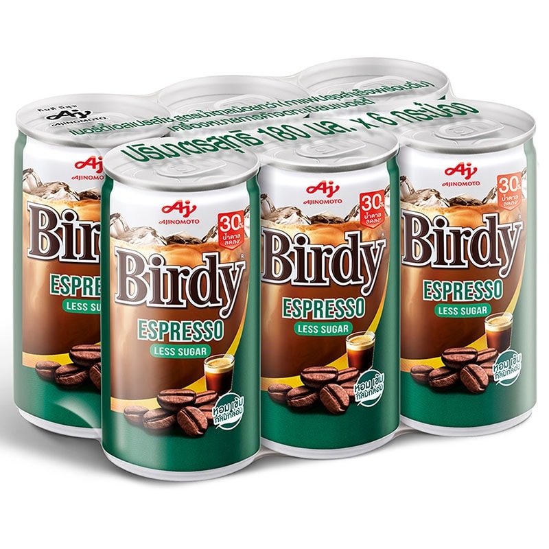 Birdy Espresso Ready to Drink Coffee Size 180ml x 6 cans