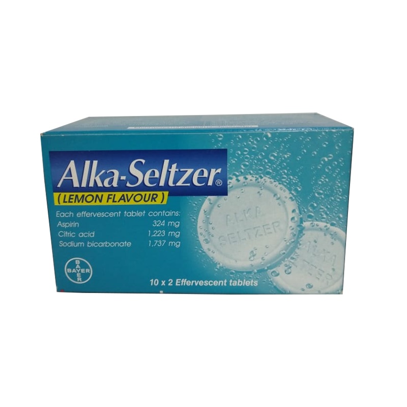Alka-Seltzer Lemon Flavour 10x2 Effervescent Tablets