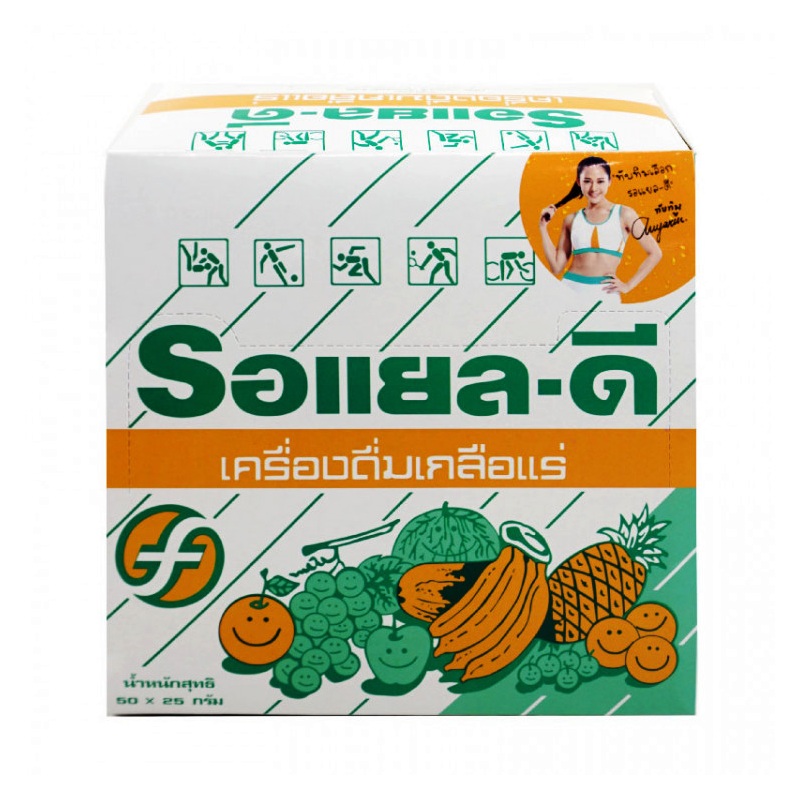 Royal-D Electrolyte Beverage Mixed Fruits 25g x 10Sachets /Box