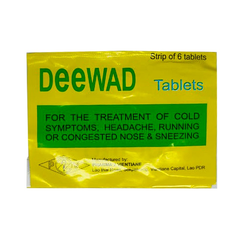 Deewad for the treatment of Cold Symptoms Strip of 6 tablets