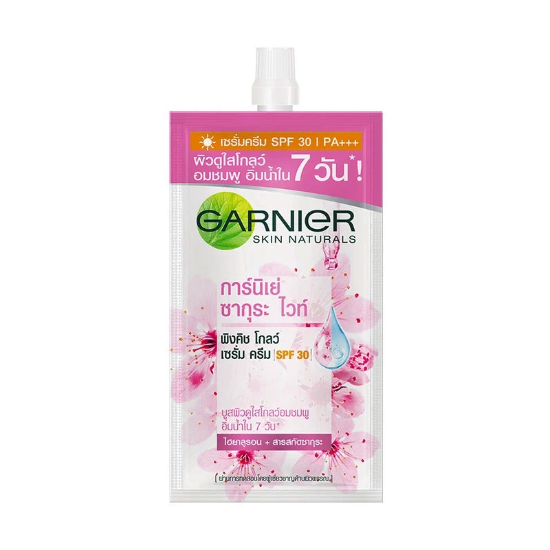 Garnier Sakura White Pinkish Glow Serum Cream SPF 30 PA+++ 7 ml