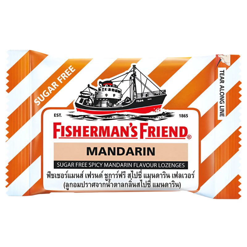 Fishermans Friend Sugar free Spicy Mandarin Flavour Lozenges  25g