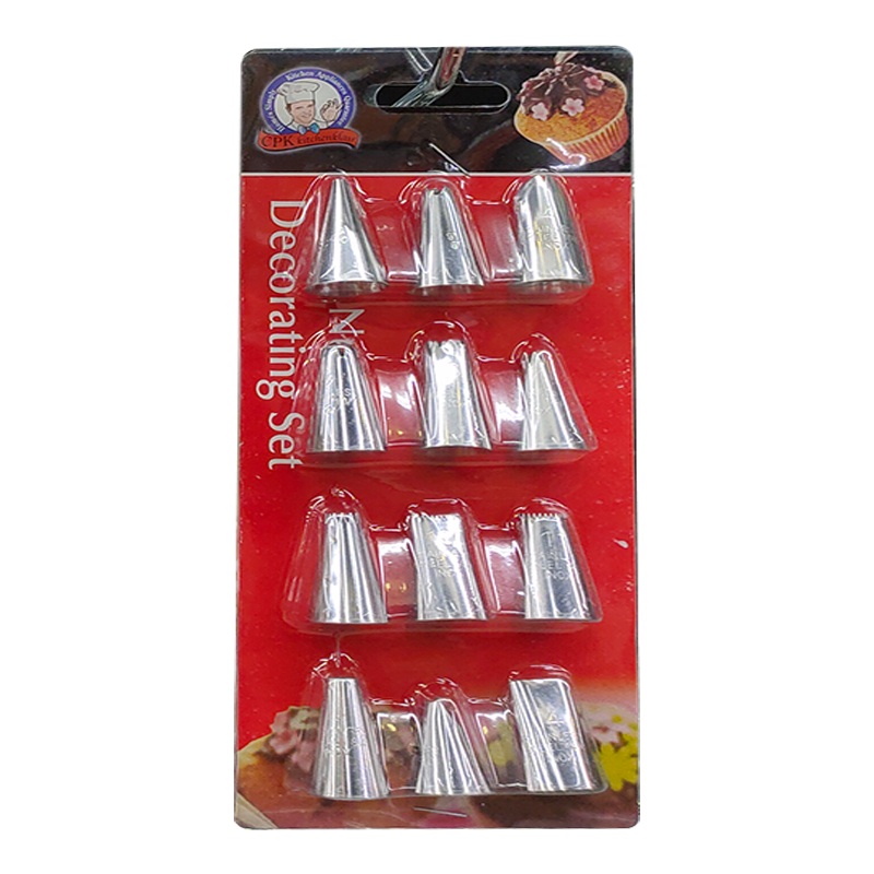 CPK Kitchenklass Stainless steel decorating nozzle set of 12 pieces
