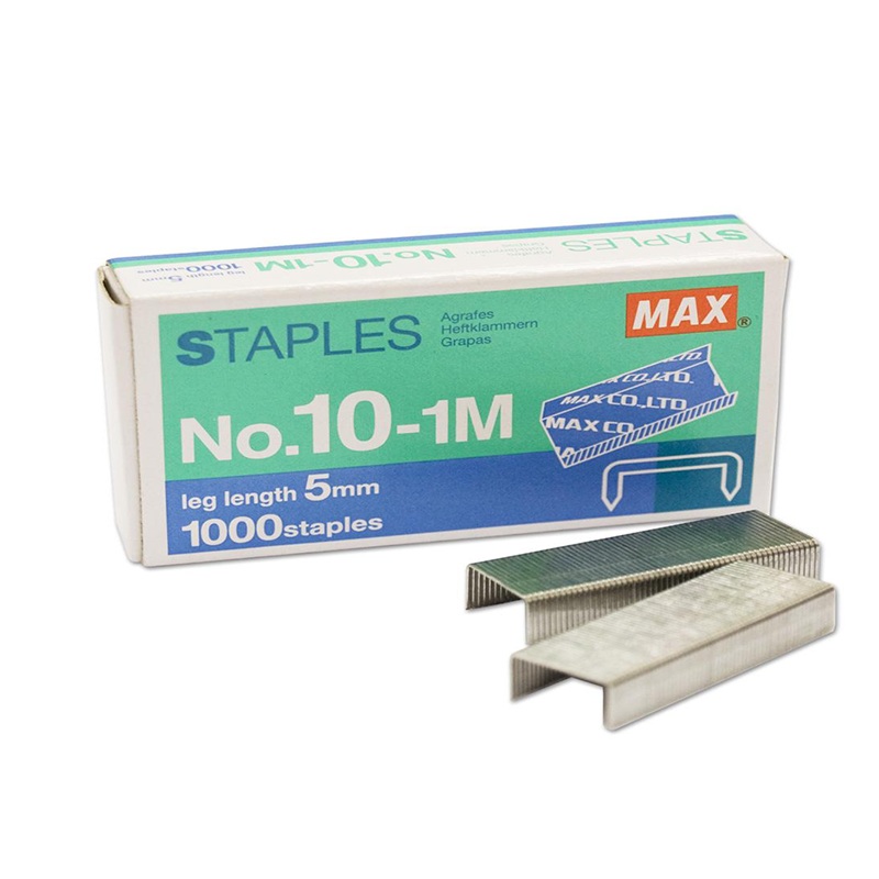 Max Staples No.10-1M 5mm 1000 Staples