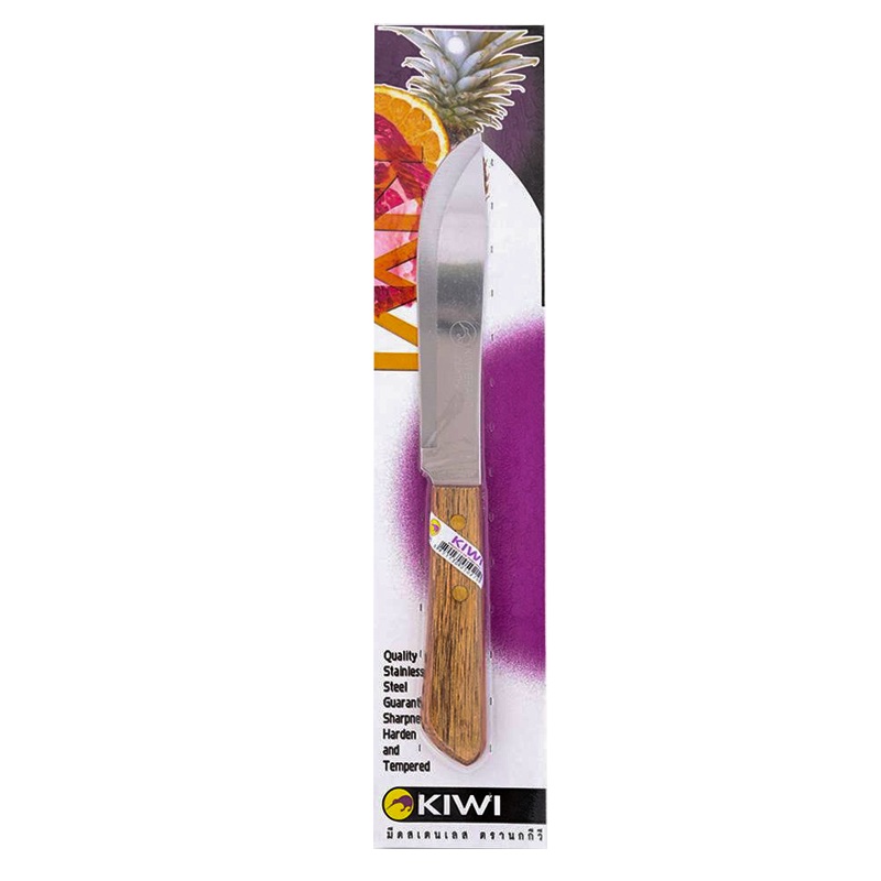kiwi brand Butcher Knife Wood Handle No.246 Size 6 inches