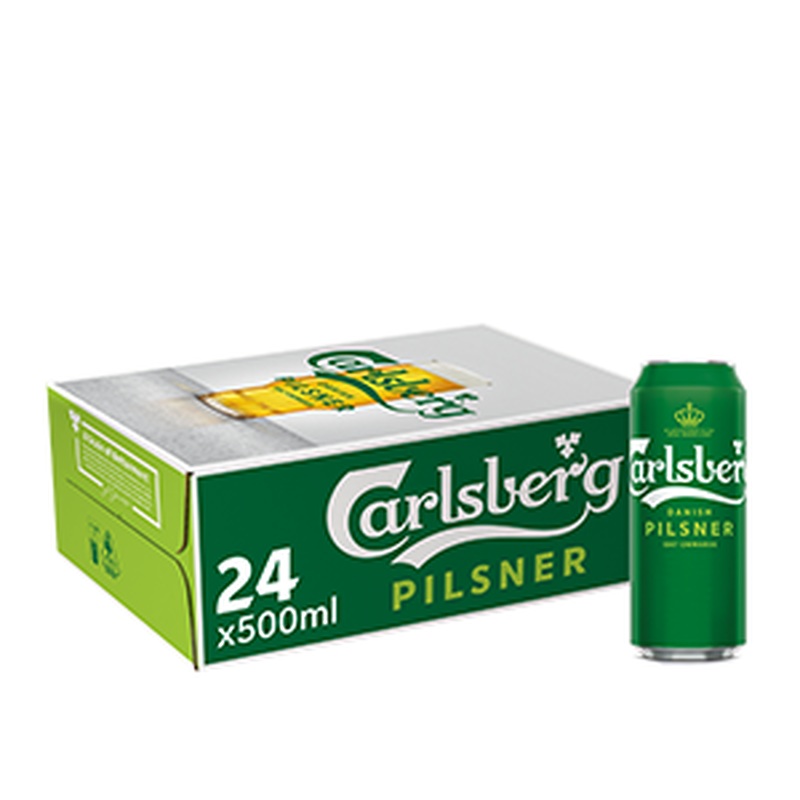 Carlsberg 500ml Can per box of 24 Cans