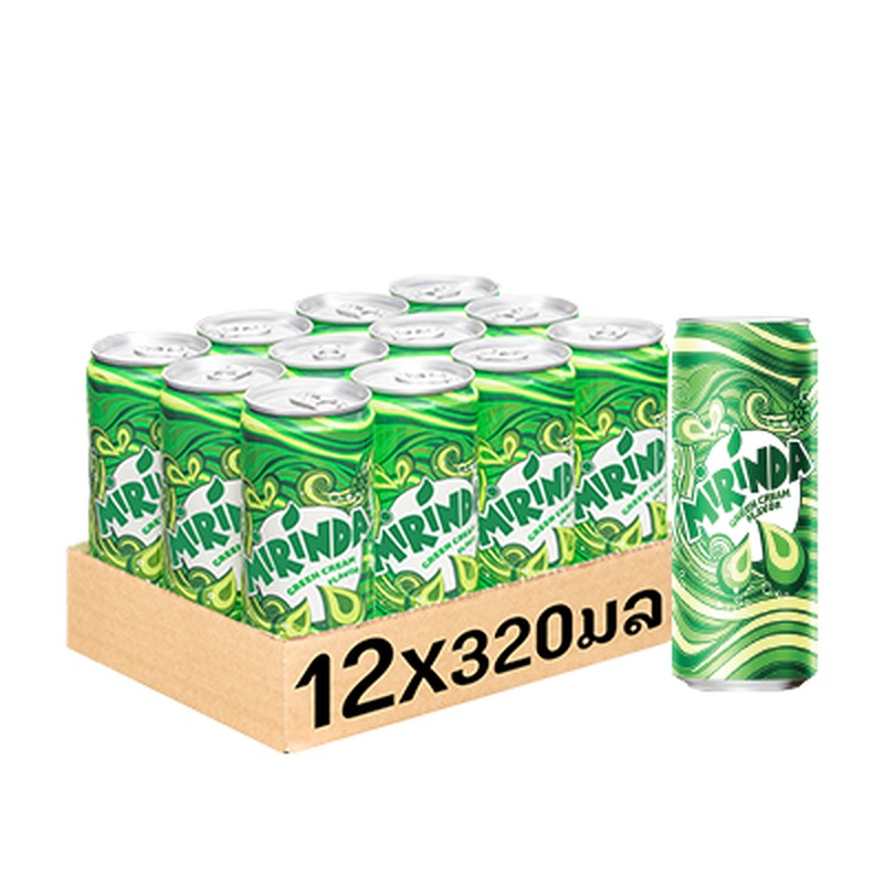 Mirinda Green 320ml Shrink film12 cans