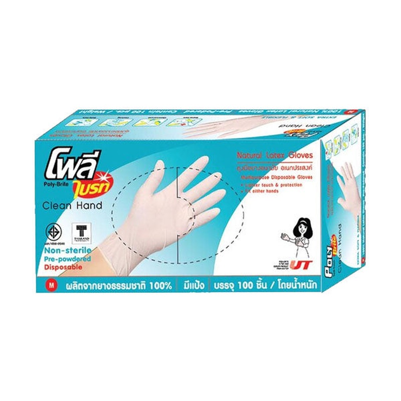 Poly-Brite Extra Thin (Food Safe) Size L pack of 100 pieces