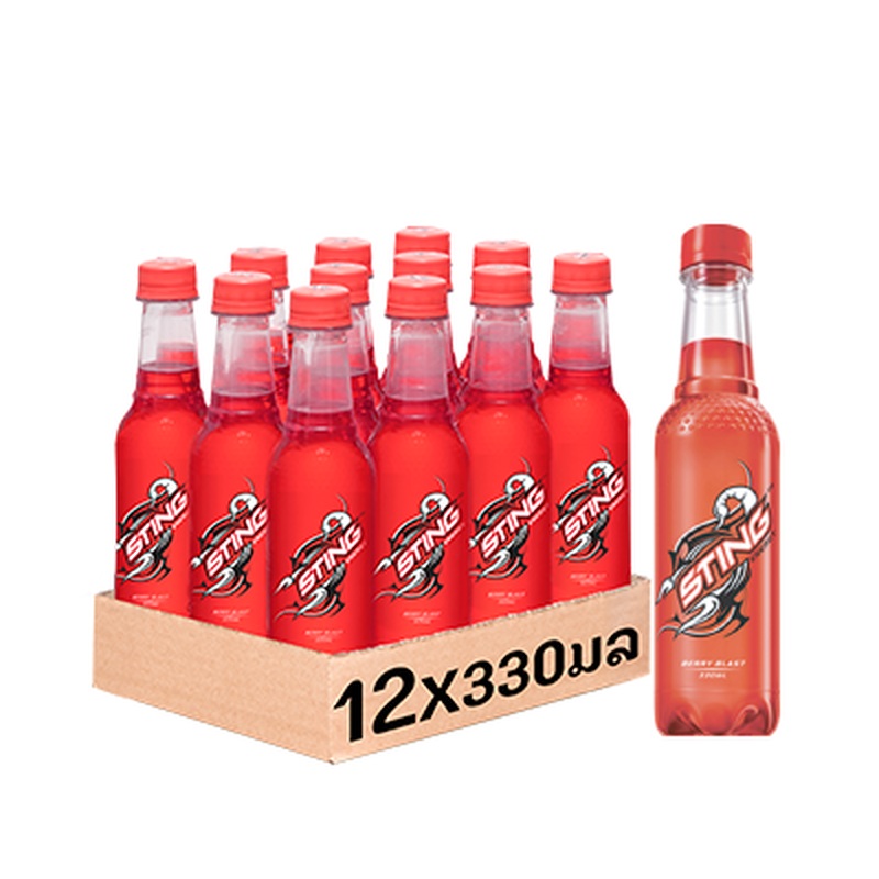 Sting Red 330ml bottle per pack of 12 bottles