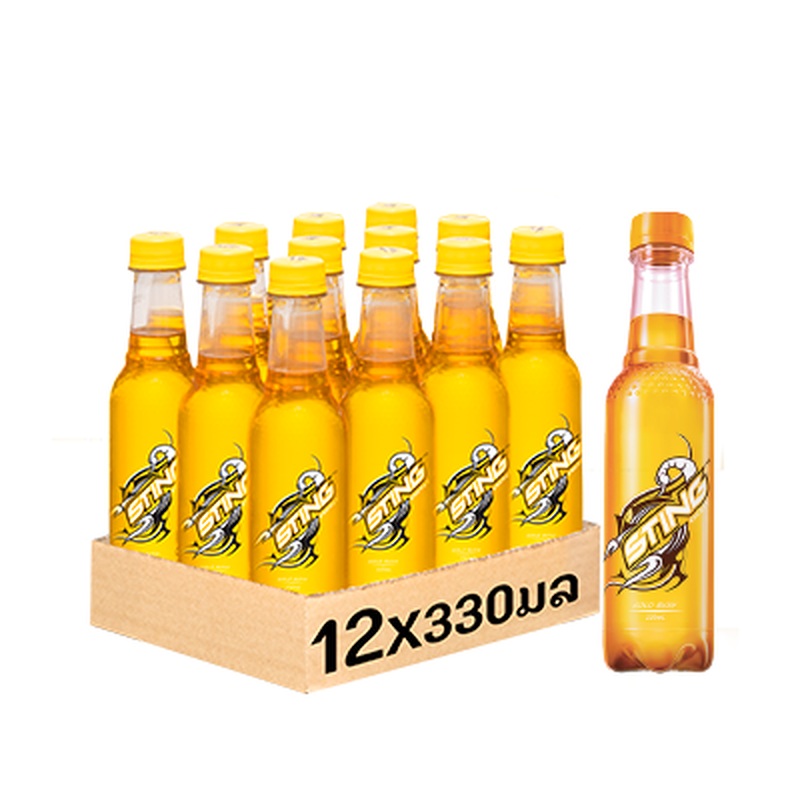 Sting Yellow 330ml bottle per pack of 12 bottles