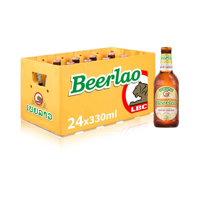 Beerlao Original 330ml bottle per crate of 24 bottles
