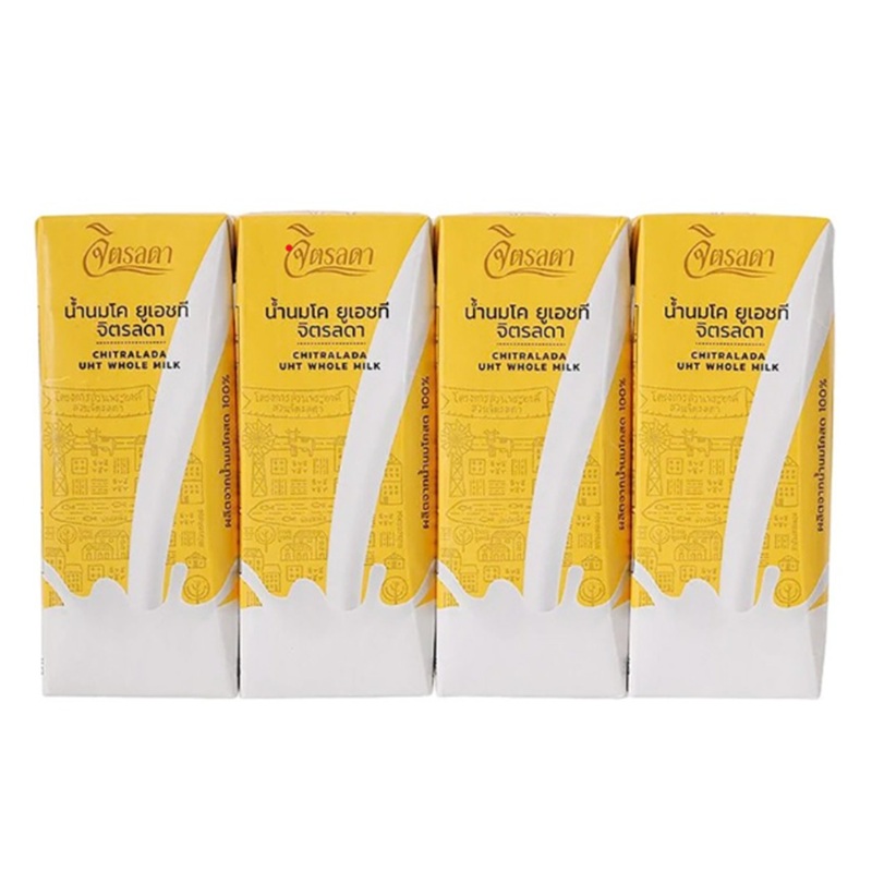 Chitralada UHT Whole milk 200ml pack of 4pcs
