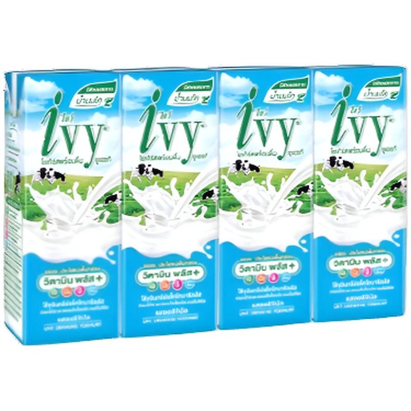 Ivy Drinking Youghurt UHT Milk 180ml Pack of 4Boxes