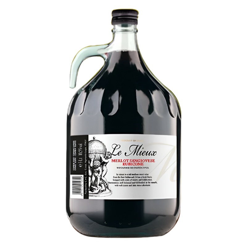LE MIEUX MERLOT SANGIOVESE RUBICONE 3L, ITALY