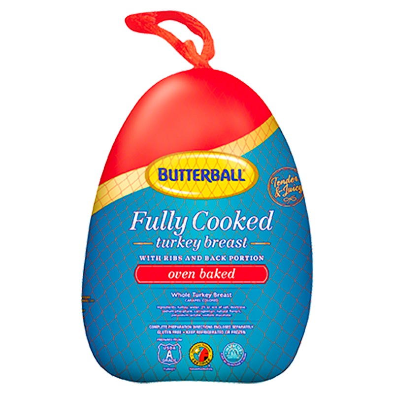 Butterball Fully Cooked Oven Baked Turkey Breast Size 2300g