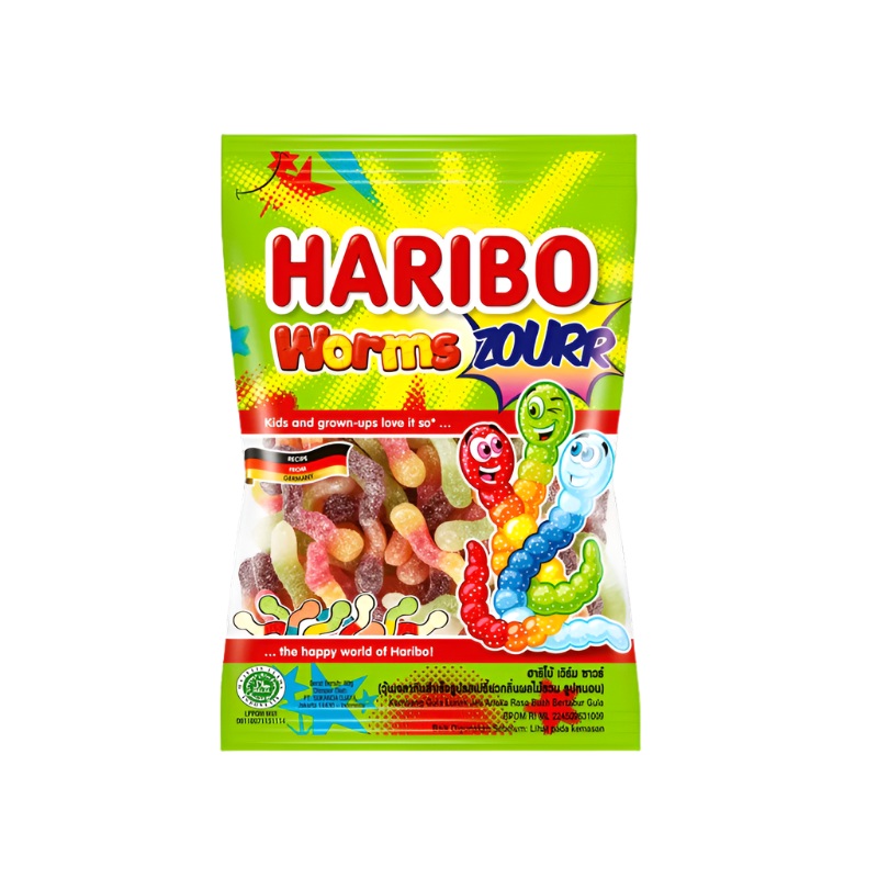 HARIBO Worms Zourr 80g