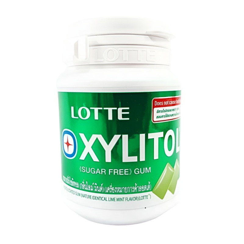 Lotte Xylitol Lime Mint Gum 58g