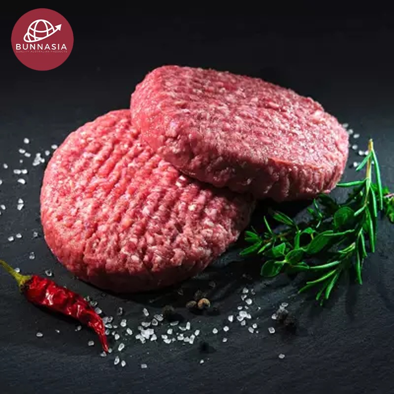 Australian Beef Burger Patties Size 100g ( Pack of 2 pcs )