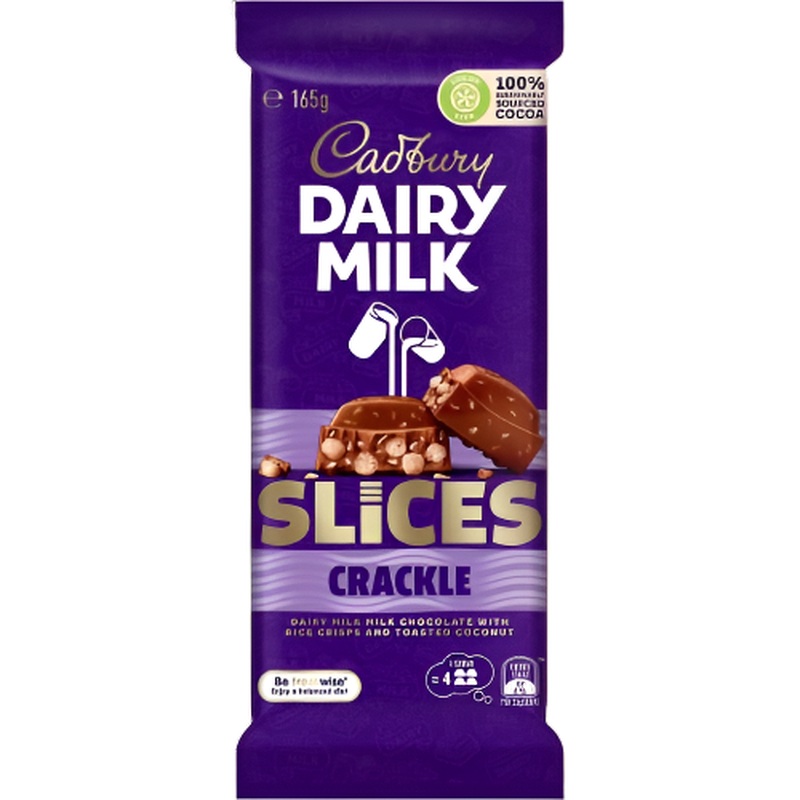 Cadbury Block Slices Crackle 165g