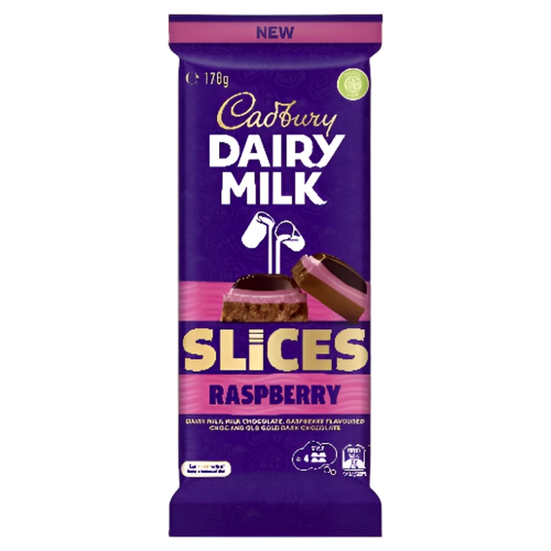 Cadbury Block Slices Raspberry 178g