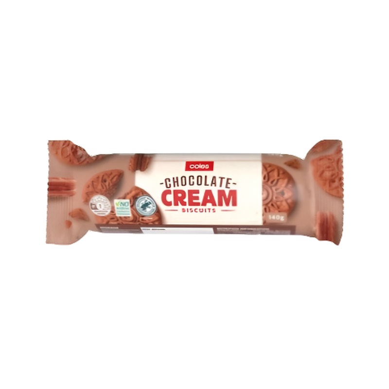 Coles Biscuits Chocolate Cream 140g