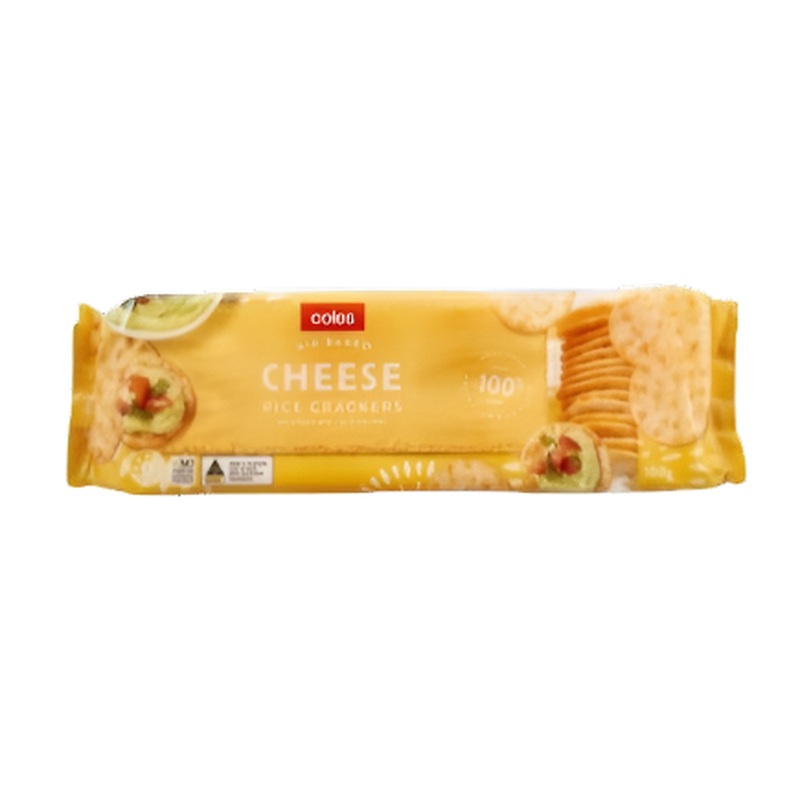 Coles Crackers Rice Cheese 100g