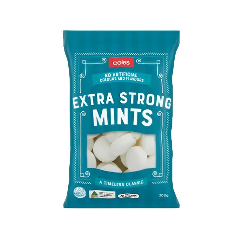 Coles Extra Strong Mints 200g