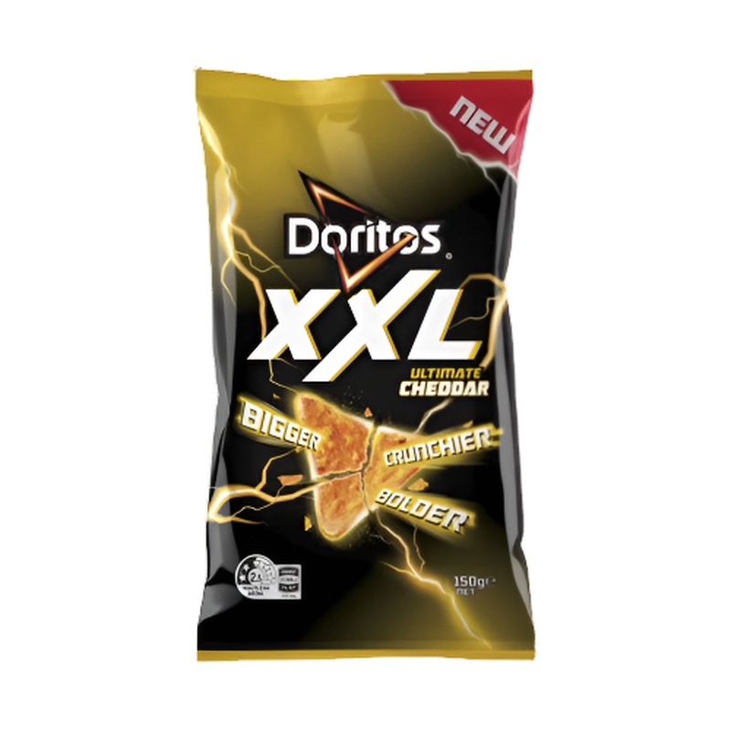 Doritos XXL Corn Chips Share Pack Ultimate Cheddar 150g