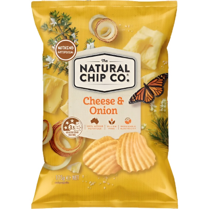 Natural Chip Co. Cheese & Onion 175g