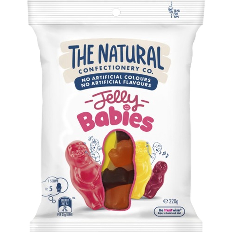 Natural Confectionery Jelly Babies 220g