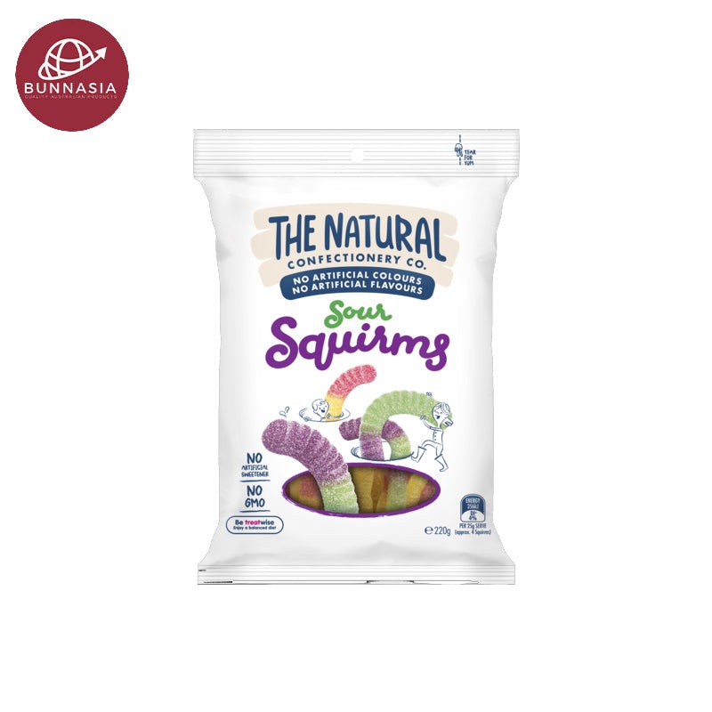 Natural Confectionery Sour Squirms  220g