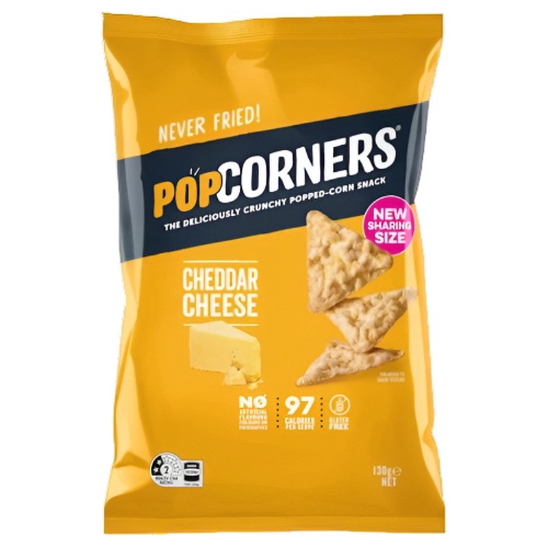 PopCorners Popcorn Chips Cheddar 130g